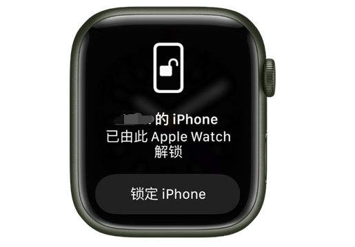 名山苹果手机维修分享用 AppleWatch 解锁配备面容 ID 的 iPhone方法 