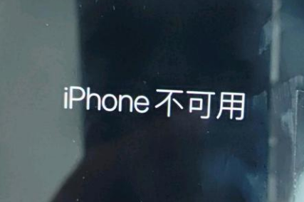 名山苹果服务网点分享锁屏界面显示“iPhone 不可用”如何解决 