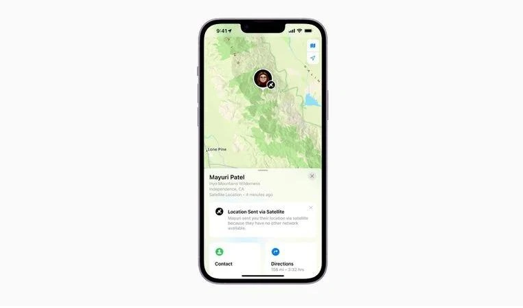 名山苹果14维修分享iPhone14系列中 FindMy功能通过卫星分享位置方法教程 
