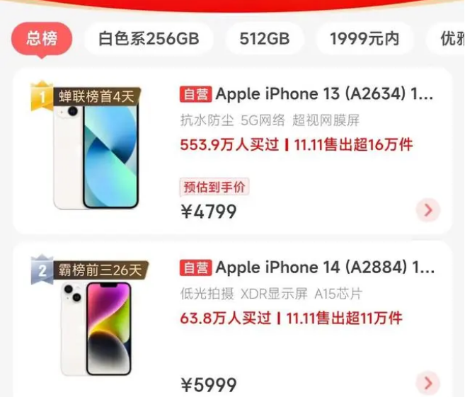 名山苹果14维修分享iPhone14配置不如同价位的安卓还能大卖 