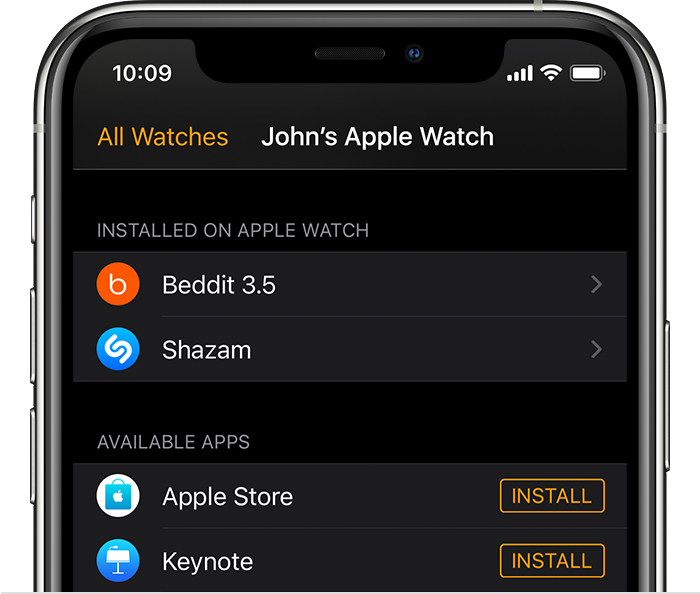 名山苹果手机维修分享如何在 Apple Watch 上下载应用 